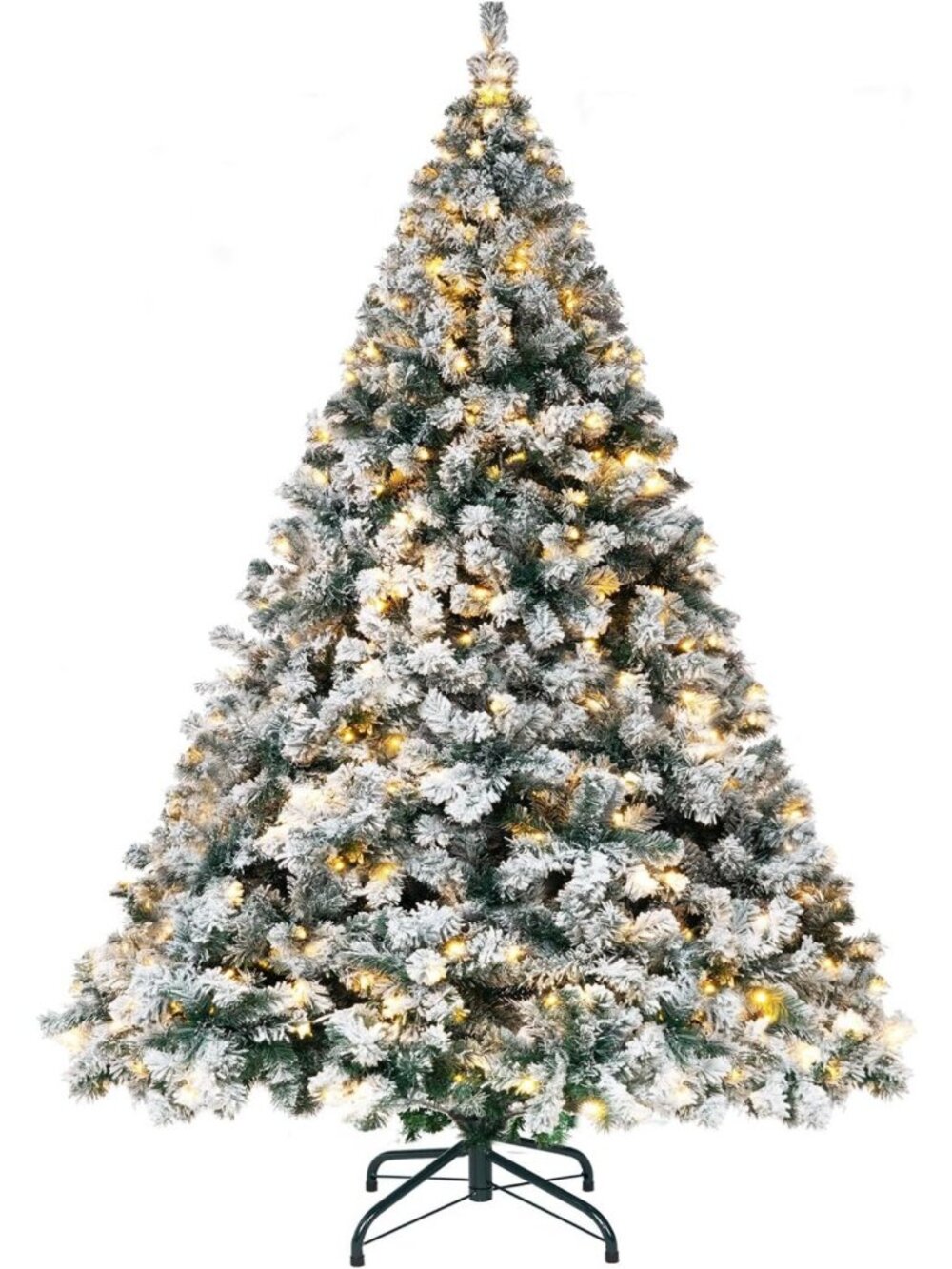 5FT Prelit Christmas Tree with Warm White LED Lights - Artificial Holiday Decor